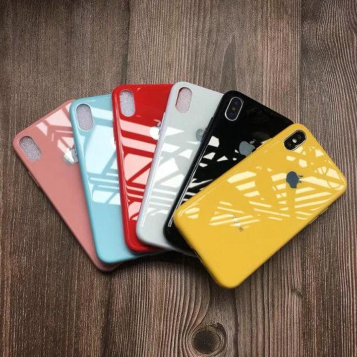 For Apple iPhone X/ XS Luxury Back Cover Glass Case - Phone Back Cover - Phone