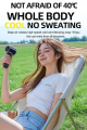 Mini Fan 100 Wind Speeds Adjustable Portable Ice Hand Fan 3000mAh Battery Type-C Charging 10m/s Wind Electric Air Duster.