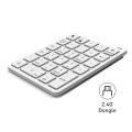 【FUPANG】Numeric keypad wireless keyboard Bluetooth 2.4g teclado numpad slim keycap for Android Windows laptop. 