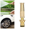 Copper High Pressure Sprinkler Sprayer Hose Pipe Nozzle Spraying Head Garden Irrigation Fitting. 