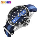 Skmei men watch fashion quartz casual waterproof nylon strap multiple Colour watch for men women 9133. 