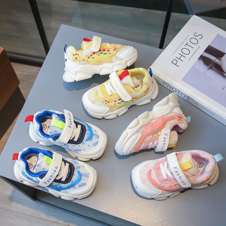 Children's%20Casual%20Sports%20Shoes%20Breathable%20Mesh%20Velcro%20Elastic%20Strap%20Colour%20Block%20Anti-slip%20Running%20Sneakers%20Daily%20Kids%20Sneakers%20-%20Image%202
