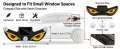Solar & Type-C Rechargeable LED Evil Eyes Car and Bike Light – Universal Windshield Decoration. 