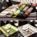 6 Pcs Placemat Fashion PVC Dining Table Mat Plate Pads Bowl Pad Coasters Table Cloth Pad Mats. 