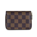 Male Female Leather Card Holder Small Zipper Wallet.