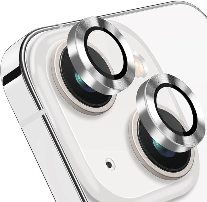 Apple iPhone 12 mini Tempered Glass Lens Protector /Metal Ring Aluminum Alloy Camera Lens Protector