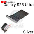 Samsung Galaxy S23 Ultra Sim Tray Micro SD Card Slot with Sim Ejector Pin Replacement Parts. 