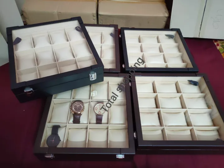 Safely%20store%20your%20watche%20Box%20in%20a%2012-slot%20wooden%20clock%20box%20with%20leather%20finish,%20keeping%20your%20timepieces%20fashionable%20and%20maintained.%20-%20Image%209