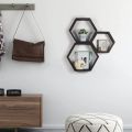 Hexagonal Floating Shelves Wall Mounted. 