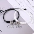1 Pair Charm Magnet Couple Bracelet for Women Magnetic Attraction Ball Heart Key Lock Link Wrist Chain Best Friend Jewelry Gift. 