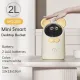 2L Mini Smart Table Trash Can with Display Household Children Bedroom Automatic Sensor Desktop Bin Bathroom Toilet Wastebask. 