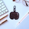 3D Headphone Case for Airpods Pro Case Leather Cover Dark Brown. 