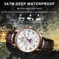 POEDAGAR Luxury Wristwatch For Men Waterproof Luminous Chronograph Date Man Watch Leather Men's Quartz Watches Sports Male Clock.