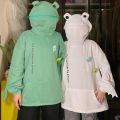 Frog Sweatshirt Men Women Over size Autistic Hoodies Harajuku Top Stitching Three-Dimensional Cute Frogs Pullover Pocket Anti Foam Hoodies Fried Street Couple Wear. 