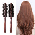 Round Hair Brush Anti-static Hair Styling Brush Anti Slip Handle Detangling Hair Brush Boar Bristle Hair Brush for Men Women. 