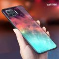 Vantime for OPPO F17 Pro Case Starry Sky Phone Back Hard Glass Cover.