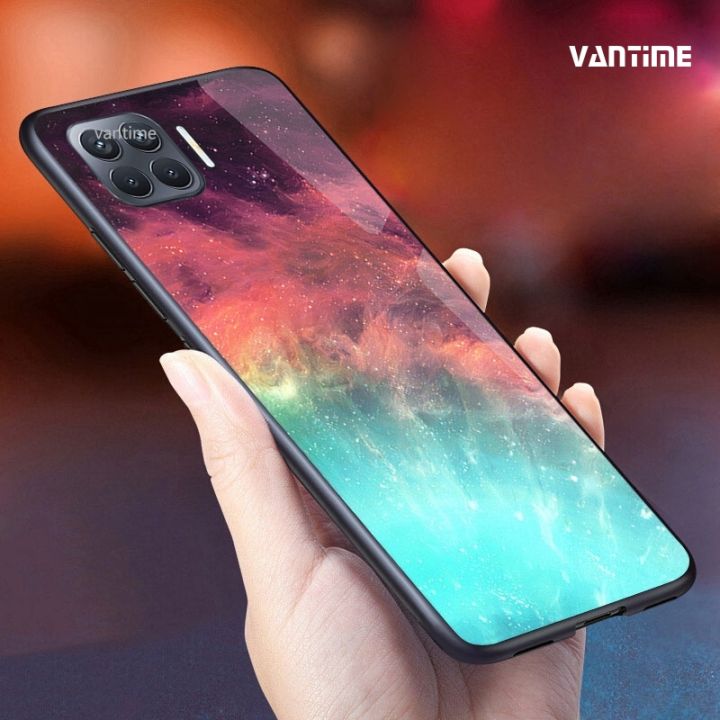 Vantime%20for%20OPPO%20F17%20Pro%20Case%20Starry%20Sky%20Phone%20Back%20Hard%20Glass%20Cover%20-%20Image%202
