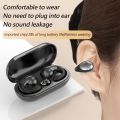 Tinzzi Painless Wear Earhook Bluetooth Headphones TWS Wireless Earbuds 9D Hifi Stereo Sound Ear Clip Handfree Call Earbuds with Charger Box. 