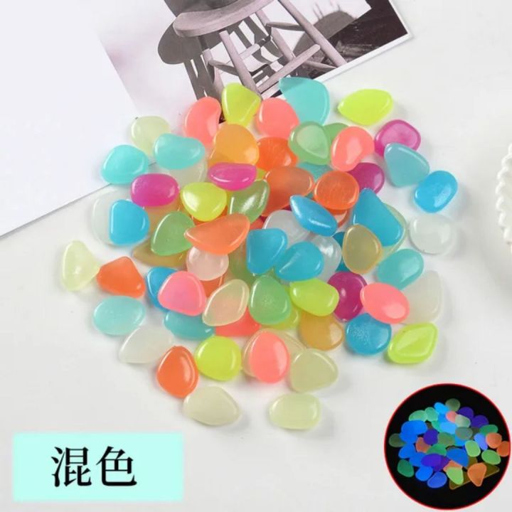 100 Pcs Luminous Glowing Pebbles โ High-Luminescence Radium | Eco ...