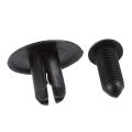 JAERBEE 40 Pcs 8mm Hole Push in Expanding Screw Panel Clips Plastic Rivet Black.