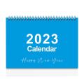 2023 Calendar | Small English Desk Calendar | Runs From January 2023 - December 2023, Desktop Monthly Calendar With Flip Design, 9" X 7.3". 