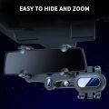 360° Rotatable Car Phone Holder Rearview Mount Cradle Navigation Bracket Retractable Car Stand. 