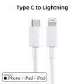MFi certification PD3.0 20W Fast Charger Data Cable For iPhone 14 13 12 Pro Max AirPods iPad USB Type C To Lightning Cable.