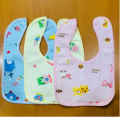3 Pieces Soft Cotton Fast Dry-Premium, Waterproof, Double Layer Protection, Daily Use, Elegant and Stylish Bibs for Baby-Multicolor.