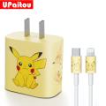 Upaitou Charger Sticker 20W 18W 5W for iPhone 13 12 11 Pro Max 13 12 Mini Xs Max X XR 7 8 6 6s Plus SE 2020 Charging Head Cartoon Sticker Data Line Charger Line Protective Cover. 
