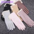 Women Gloves Elastic Summer Women Touch Screen Sunblock Gloves.