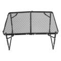 Iron Mesh Table, Camping Portable Folding Table 30kg Bearing Handle Design for Picnics. 