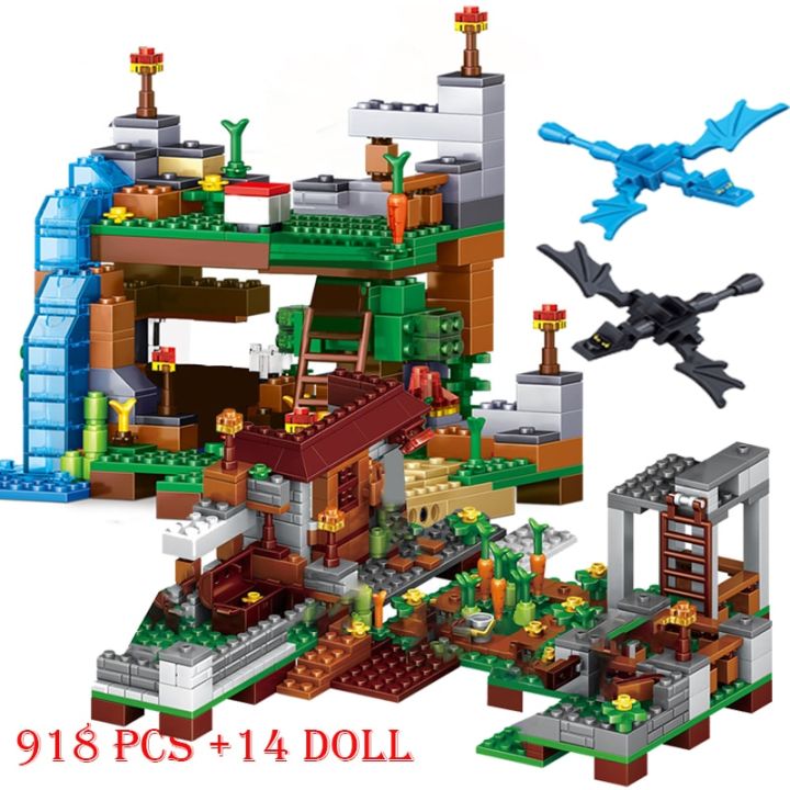 1500pcs%20Myworld%20Bricks%20Set%20Mine%20Farm%20Mountain%20Cave%20Waterfall%20Village%20Jungle%20TreeHouse%20Figures%20Model%20Building%20Blocks%20Toys%20Gifts%20-%20Image%204