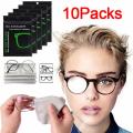 10Packs Nano Anti-fog Eyeglasses Cloth Reusable Eyeglasses Wipes Lens Cloth Defogger Glasse Wiper Cloth.