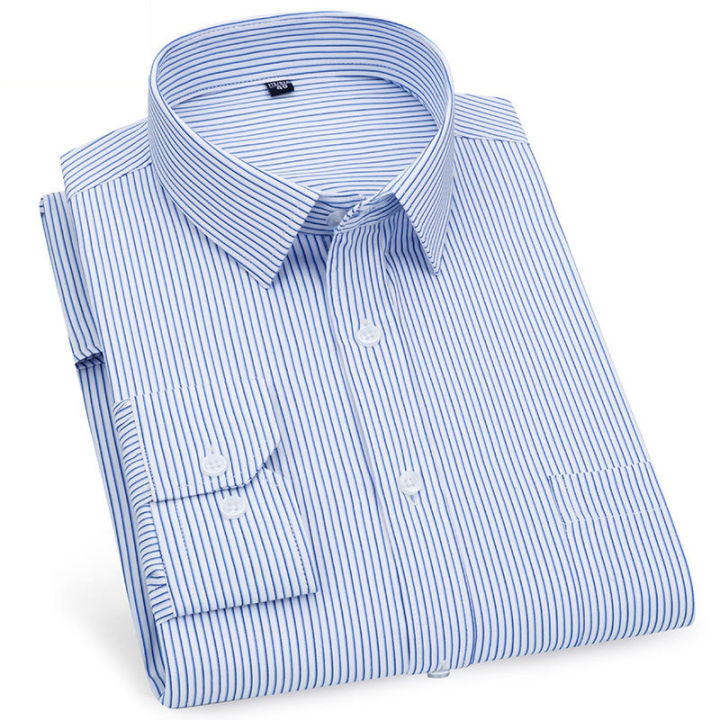 Men's%20Long%20Sleeved%20Shirt%20Business%20Casual%20Classic%20Plaid%20Striped%20Checked%20Blue%20Purple%20Male%20Social%20Dress%20Shirts%20for%20Man%20Button%20Shirt%20-%20Image%204