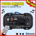 5 Inch 220V Car Bluetooth USB Mini Amplifier Radio Audio Digital Amplifier TF 2.1 Hi-Fi Bass Power AMP Harness Connector. 