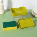 Soap Dispenser and Sponge Holder Soap Liquid Pump Dispenser for Home Kitchen. 