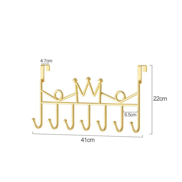 7%20Hooks%20Hanging%20Door%20Hanger%20Metal%20Bracket%20Removable%20Storage%20Rack%20Simple%20Style%20Home%20White%20Wall%20Decoration%20-%20Image%206