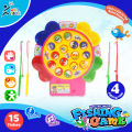 Fishing Game Toy For Kids 15/24/45 Fishes. With 4 Pcs Fishing Stick To Catch Fish. 
