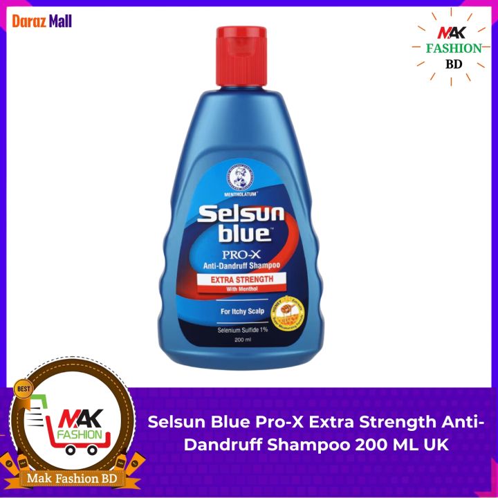 Selsun Blue Pro X Extra Strength Anti Dandruff Shampoo 200ml UK