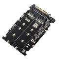 2 In 1 M.2 NVMe SATA U2 M.2 NVME SSD Key M Key B SSD To U.2 SFF-8639 Adapter PCIe M2 Converter Desktop Computer Parts. 