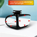 SL 1 Pair Car Blind Spot Mirror Front Wheel Auxiliary Rearview Double-sided Mirror 360 Degree Adjustable.