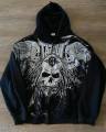 Streetwear Tapout Hoodie Zipper Y2K Sweatshirt Mens Hip Hop Letter Retro Skull Graphic Print Oversized Hoodie Jacket Clothes. 