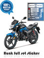 HERO bike all sticker | bike modify sticker | Hunk sticker | Bike full set Sticker- ( Waterproof & Premium quality) | customize sticker | custom sticker for bike..car modified sticker for bike. 