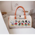 Disney Luxury Brand Travel Bag Mickey Cartoon Luggage Canvas Bag Mommy Bag Large Capacity Handbag Ladies Storage Bag Suitcase.