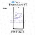 For Tecno Spark 9T KH6 LCD Display Touch Screen Front Glass Lens + Lamination OCA.