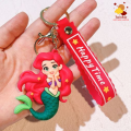 Premium Quality Silicone 3D Cute Cartoon Doll Keychain, Anime Character Keychains. 