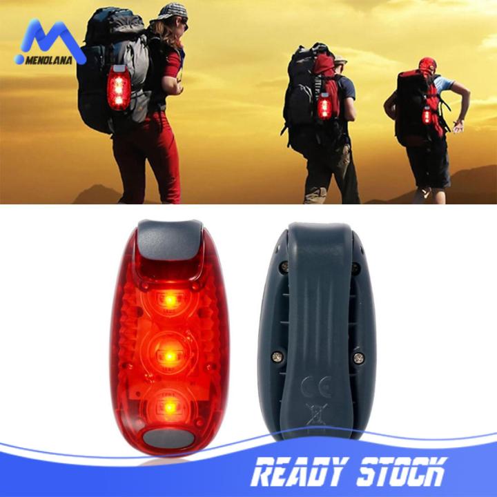 menolana LED Safety Light Clip on Strobe Blinking Tail Warning Gear Running Lights for Pets Cyclists Walking Night Running Joggers
