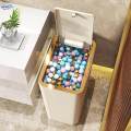 Rectangular Dustbin Small Slim Narrow Garbage Can Garbage Container Bin for Laundry Room Home 10L. 