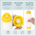 Inverted Plastic Squeeze Bottles Plastic Squeeze Bottle 16Oz Refillable Tip Large Valve Dispenser Condiment for Sauces Ketchup. 