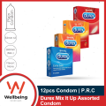 Durex Mix It Up Assorted Condom for Men | Combo of 4 Packs - 3x4=12pcs | P.R.C. 
